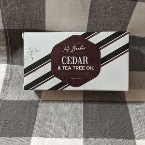 Mr. Barber cedar and tea tree oil bar soap